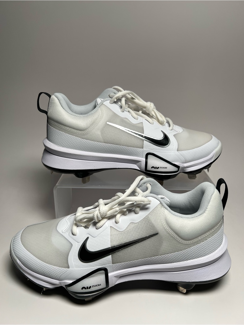Nike Force Zoom Trout 9 Pro White Baseball Metal Cleats FB2907-102 Men’s Size 7